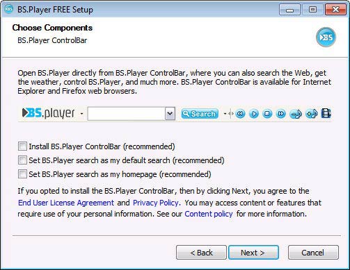 BS.Player média lejátszó