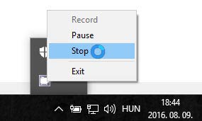 Camstudio leállítás