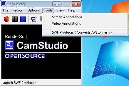 Camstudio SWF Producer