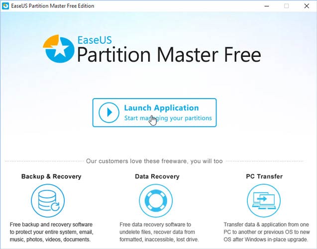 Partition Master Free indulás