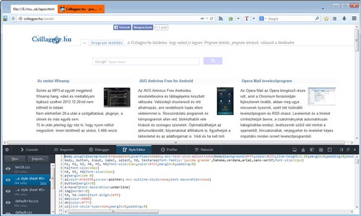 Firefox CSS
