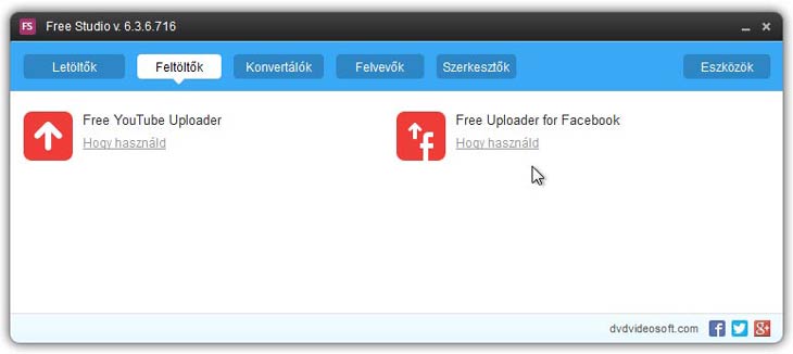 Free Studio feltöltők