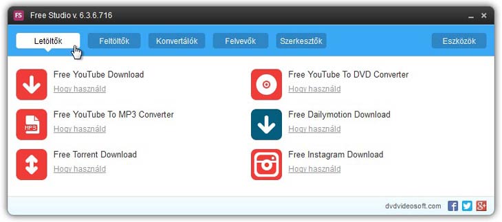 Free Studio letöltők