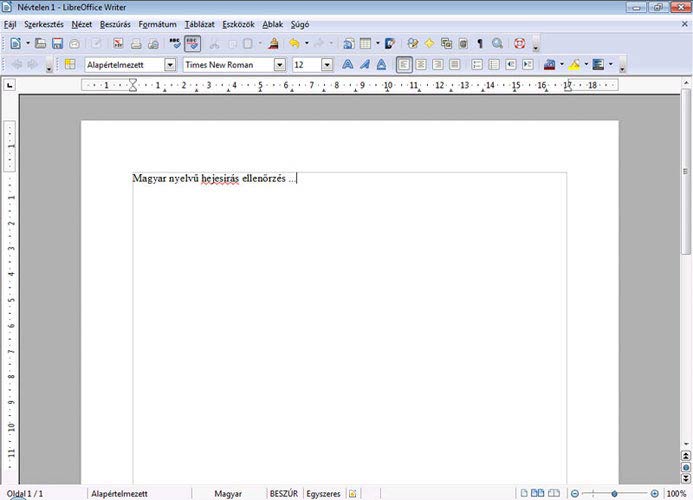 LibreOffice szöveg