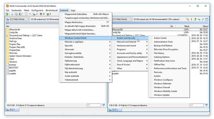 Multi Commander Vezérlőpult