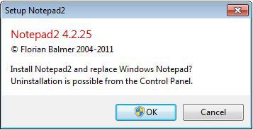 Notepad2 telepítés