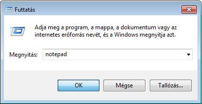Notepad2 indítás