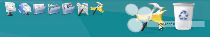 Rocketdock elem törlése