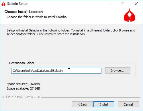 Saladin fájlkezelő telepítés