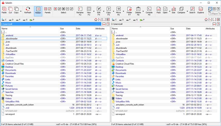 Saladin fájlkezelő