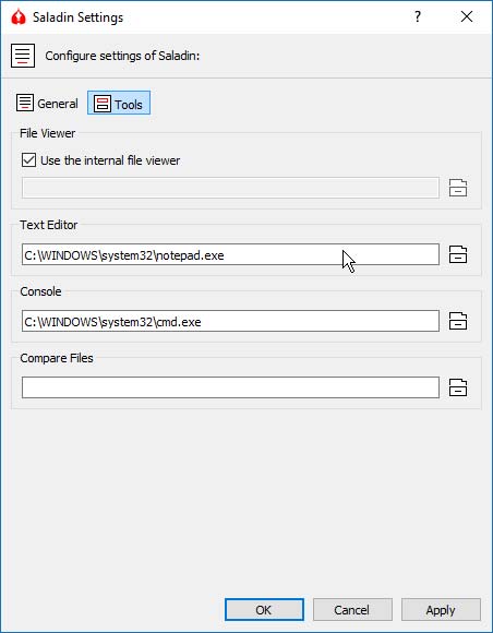 Saladin fájlkezelő eszközök
