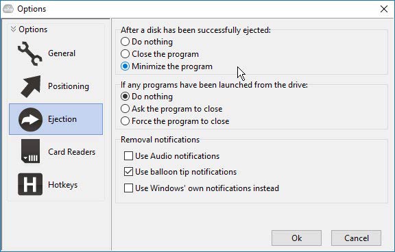USB Disk Ejector lecsatolás után