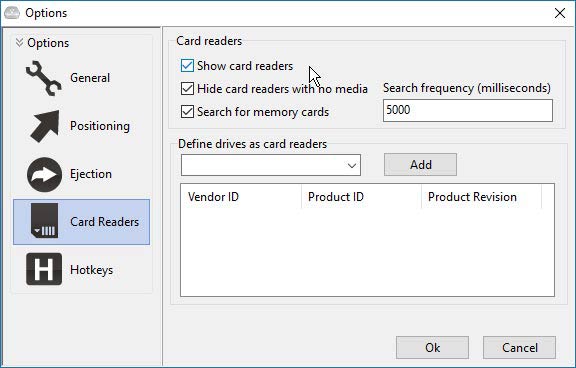 USB Disk Ejector memória kártyák