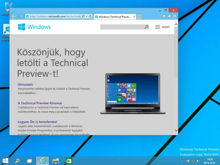Windows 10 no keret