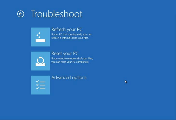 Frissítés, Reset vagy összetettebb a probléma Windows 8, frissítés, Reset vagy összetettebb a probléma