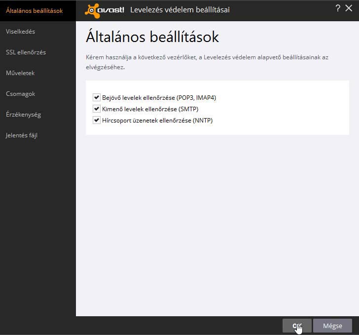 Avast! levelezés