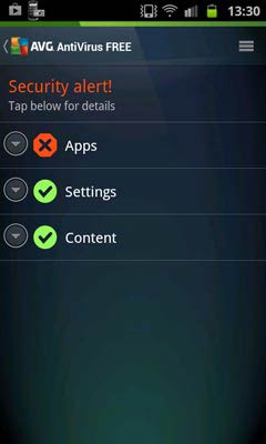AVG Antivirus Free for Android apps