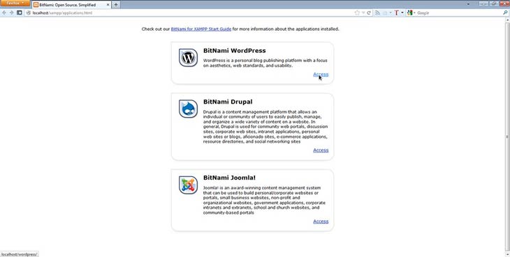 BitNami WordPress, Drupal, Joomla
