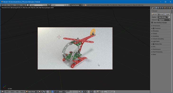 Blender színes