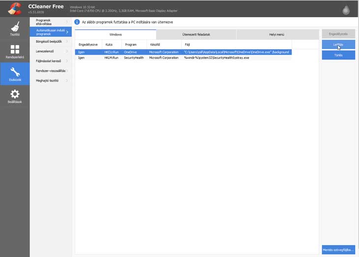 automatikus OneDrive töröl