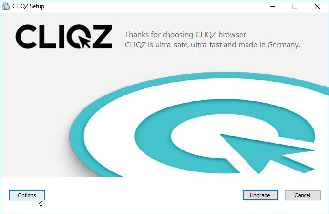 CLIQZ böngésző telepítés