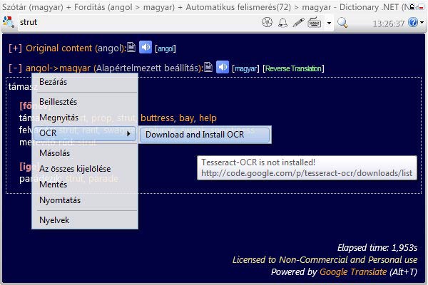 Dictionary .NET OCR