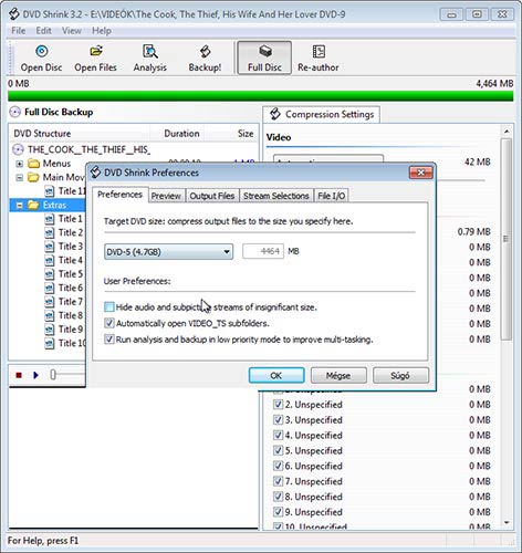 DVD Shrink méret