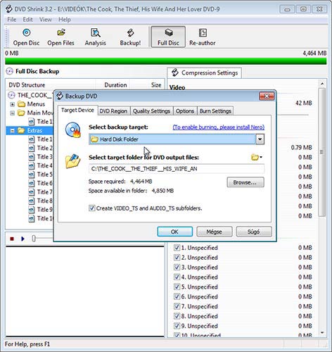 DVD Shrink backup