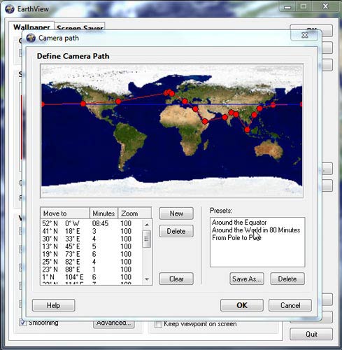 EarthView kamera