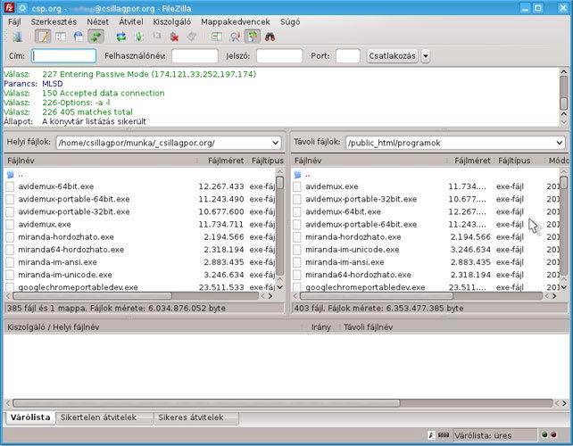FileZilla Linuxon
