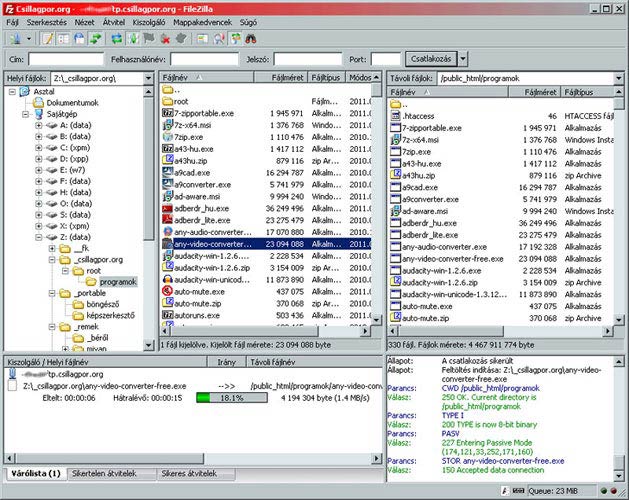 FileZilla letöltés