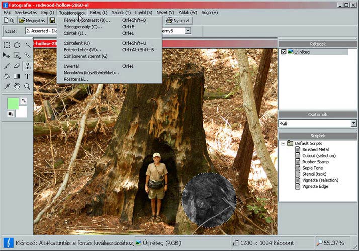 Fotografix tulajdonságok
