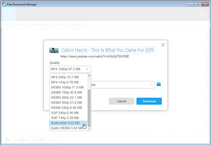 Free Download Manager audio fájlok