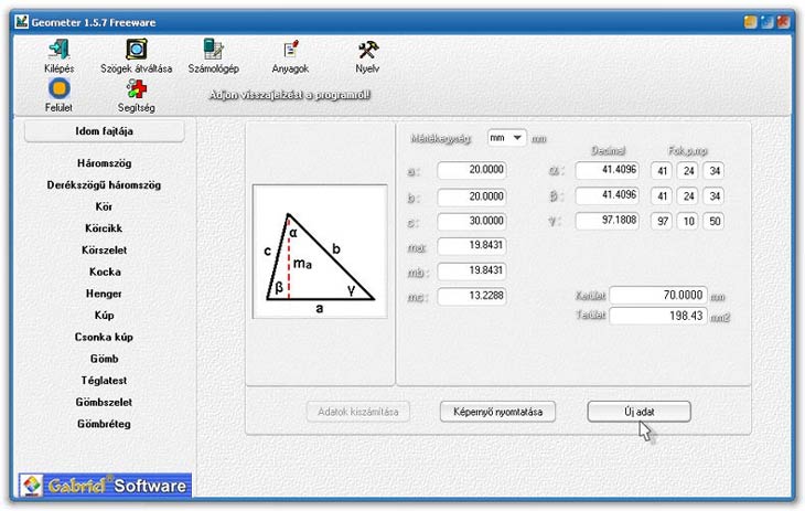 Geometer háromszög