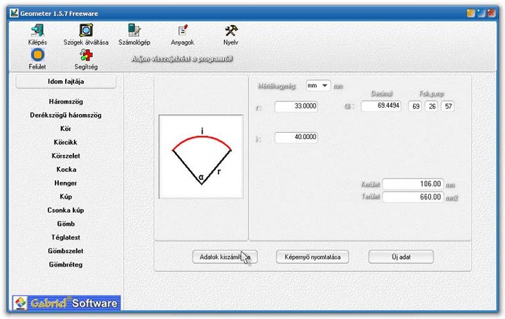 Geometer körcikk