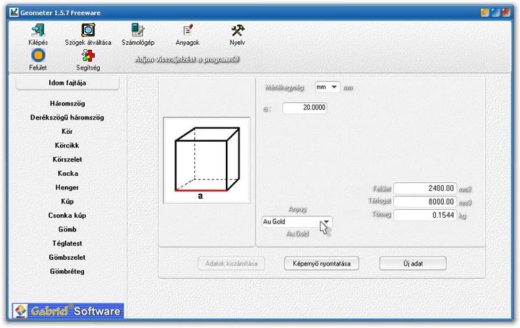 Geometer kocka