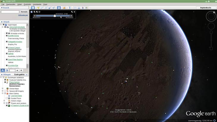 Google Föld Mars