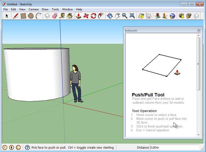 Google SketchUp egy fal