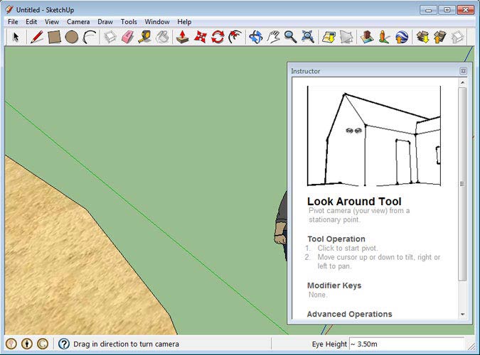 Google SketchUp fentről