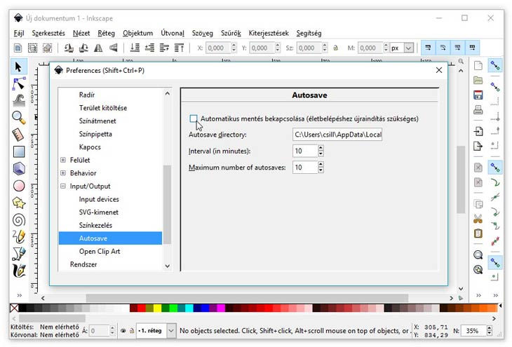 Inkscape Autosave