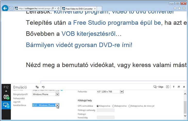 Internet Explorer 11 Windows Phone