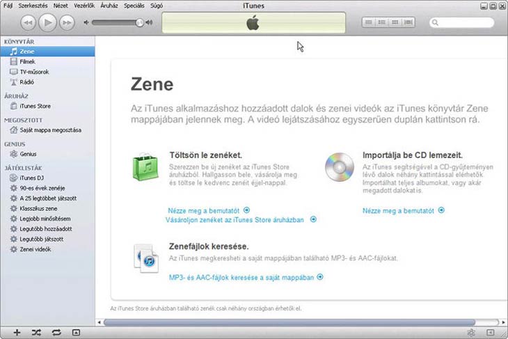 iTunes médiafájl katalogizáló