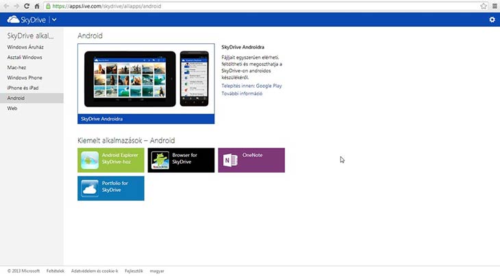 SkyDrive Android