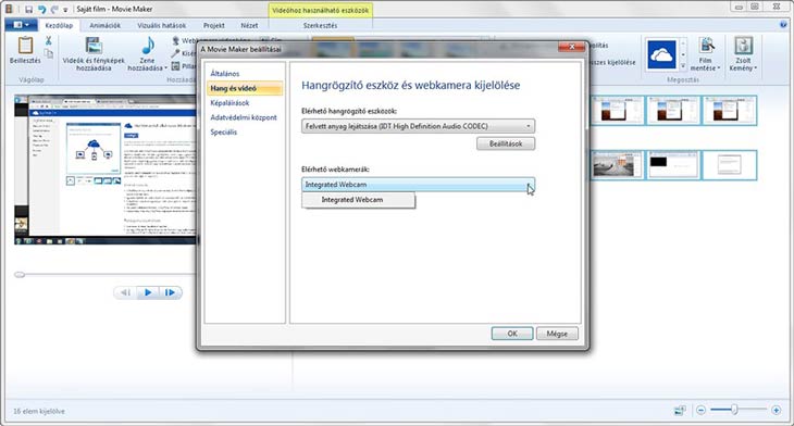 Live Movie Maker kamera