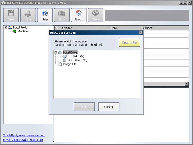 Mail-Cure for Outlook Express
