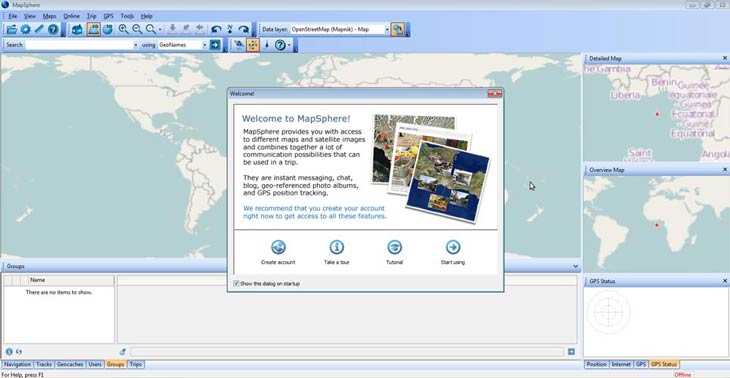 MapSphere indulás