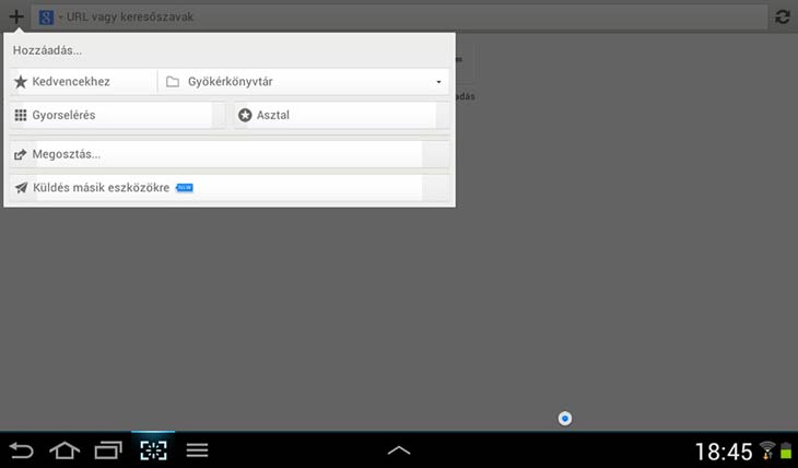 Maxthon for Android megosztás