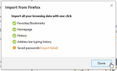Maxthon Firefox import