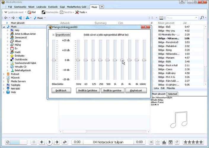 MediaMonkey equalizer