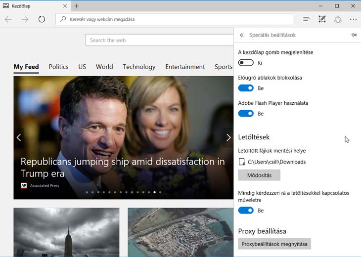 Microsoft Edge ablakok, letöltés